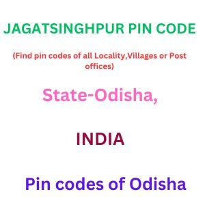 Jagatsinghpur Pin code