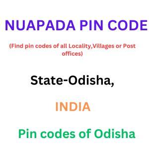 Nuapada Pin code
